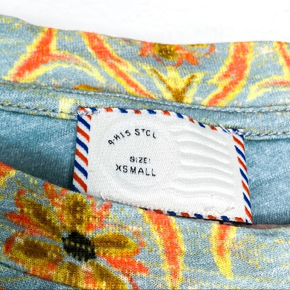 ❤️SOLD❤️Anthro Postmark Delilah Floral Tee Orange - Picture 4 of 8